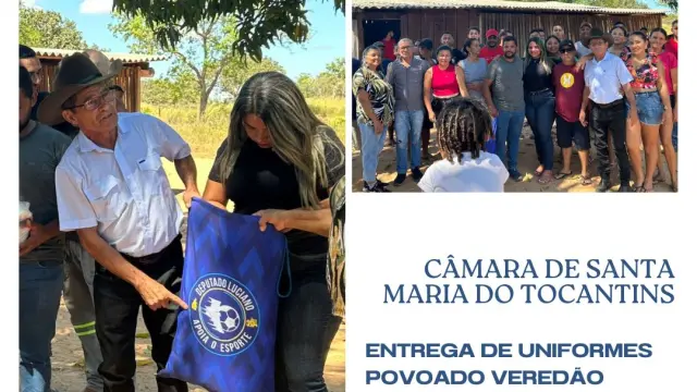 Entrega de uniformes povoado Veredão